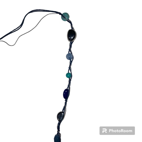 Lia Sophia Lagoon Necklace 36" Blue and Turquoise - Picture 2 of 7